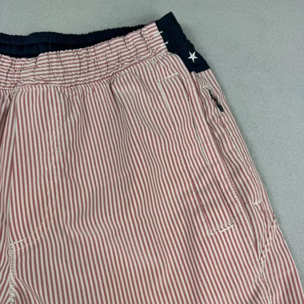 BirdDogs Sargeant Tuddy Shorts Mens Small USA American Flag Lined Stretch